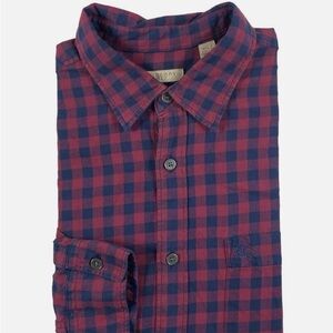 Burberry Red and Blue Checkered Shirt